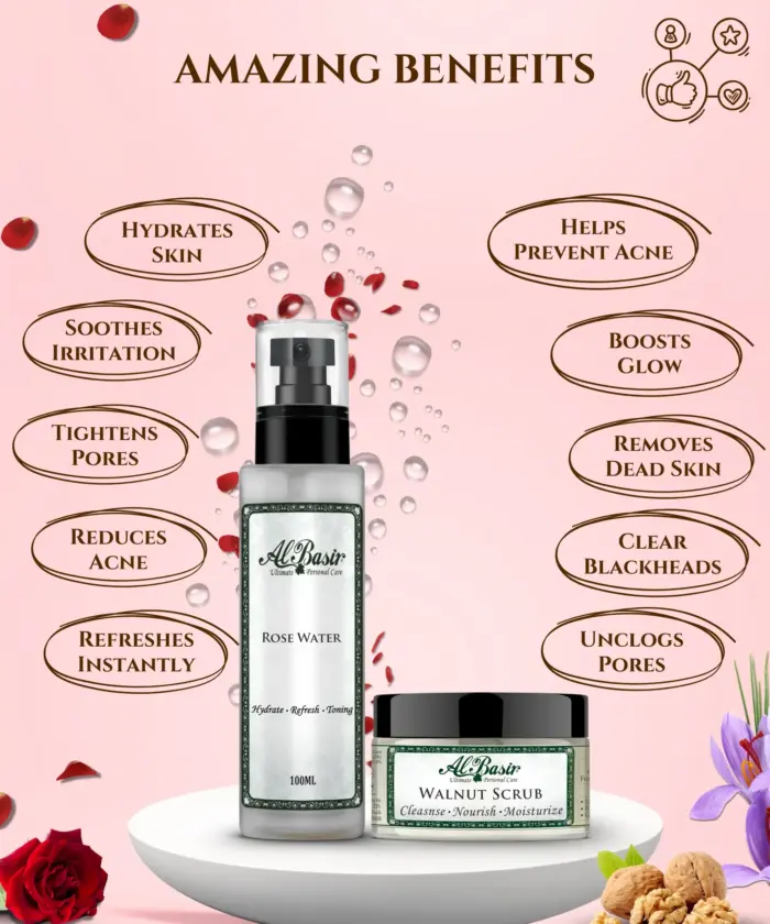 Walnut Scrub & Rose Water - Image 2
