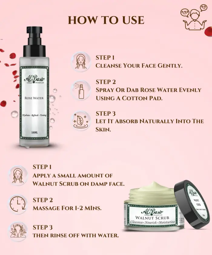 Walnut Scrub & Rose Water - Image 4